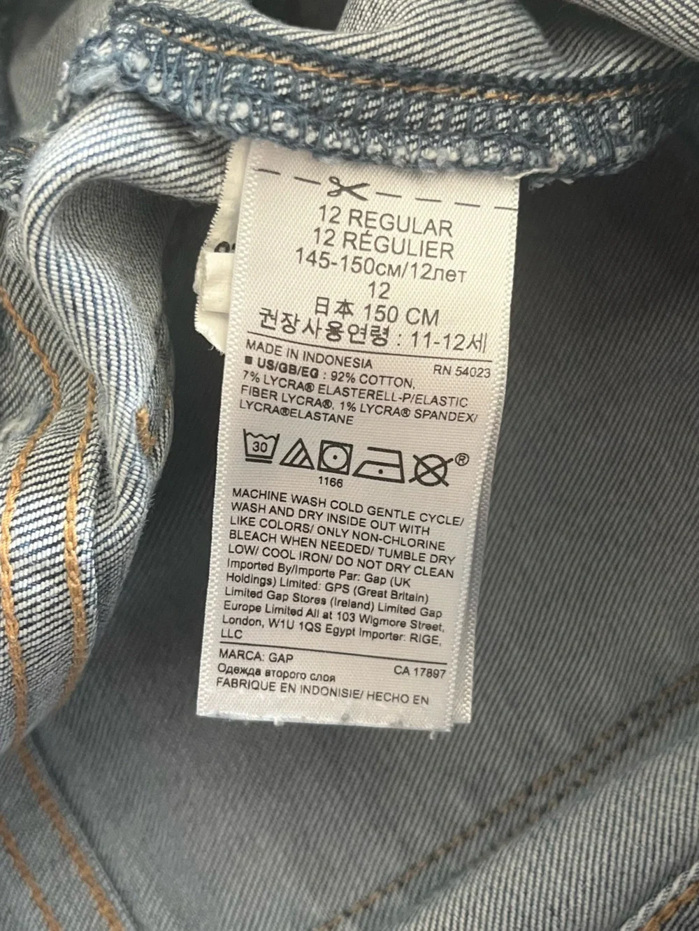 GAP Star Print Blue Jeans